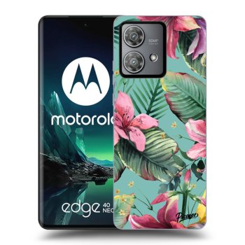 Picasee silikonski črni ovitek za Motorola Edge 40 Neo - Hawaii