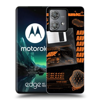 Picasee silikonski črni ovitek za Motorola Edge 40 Neo - RAVE