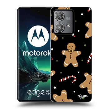 Picasee silikonski črni ovitek za Motorola Edge 40 Neo - Gingerbread