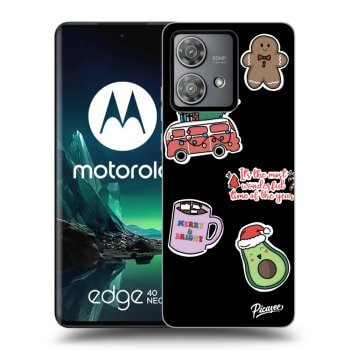 Ovitek za Motorola Edge 40 Neo - Christmas Stickers