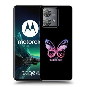 Ovitek za Motorola Edge 40 Neo - Diamanty Purple