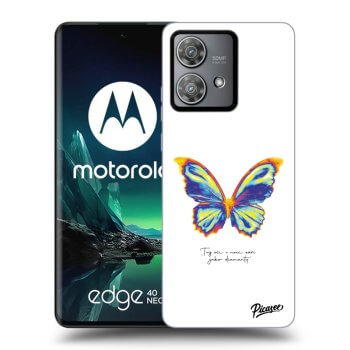 Ovitek za Motorola Edge 40 Neo - Diamanty White