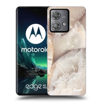 Ovitek za Motorola Edge 40 Neo - Cream marble