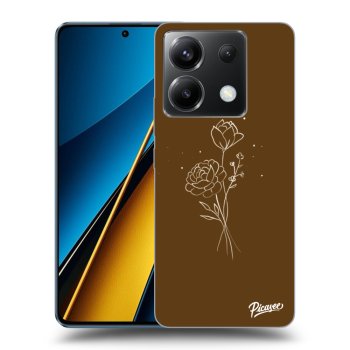 Picasee ULTIMATE CASE za Xiaomi Poco X6 - Brown flowers