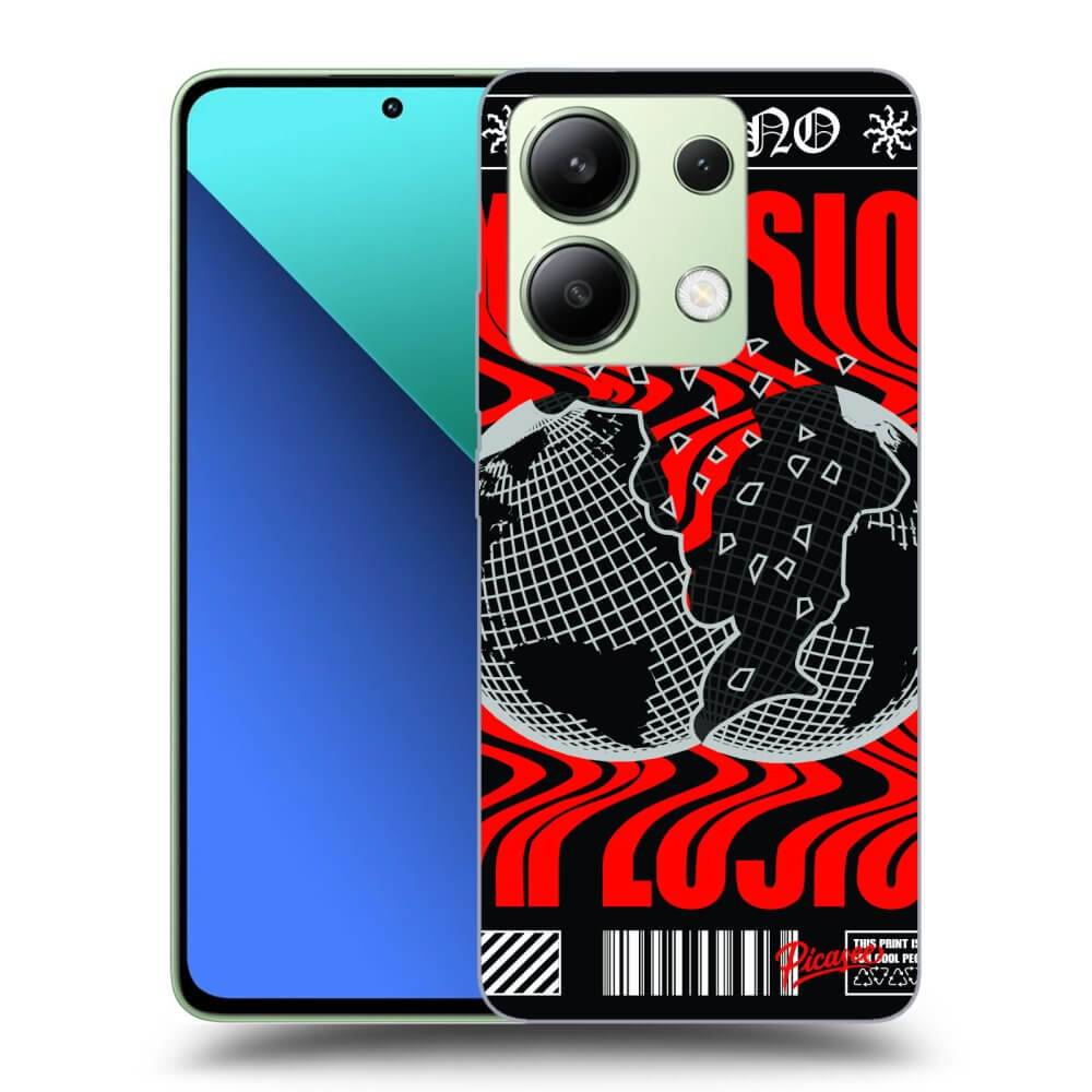 Picasee silikonski črni ovitek za Xiaomi Redmi Note 13 5G - EXPLOSION