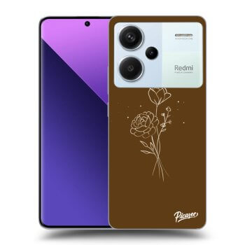 Picasee ULTIMATE CASE za Xiaomi Redmi Note 13 Pro+ 5G - Brown flowers