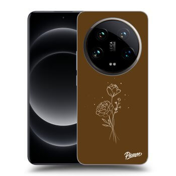Picasee ULTIMATE CASE za Xiaomi 14 Ultra - Brown flowers