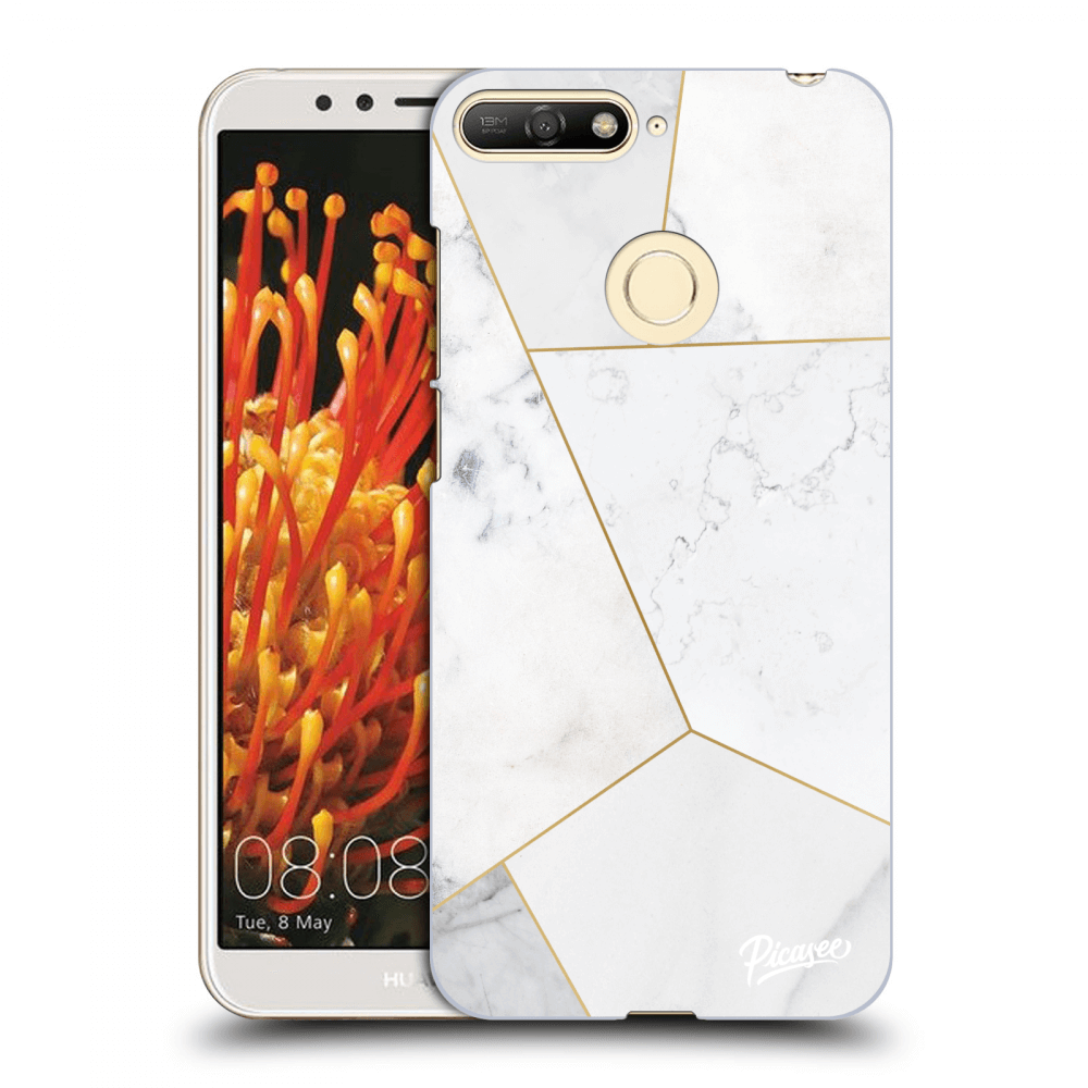Picasee ULTIMATE CASE za Huawei Y6 Prime 2018 - White tile