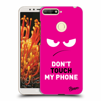 Ovitek za Huawei Y6 Prime 2018 - Angry Eyes - Pink