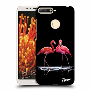 Picasee ULTIMATE CASE za Huawei Y6 Prime 2018 - Flamingos couple