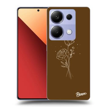 Picasee ULTIMATE CASE za Xiaomi Redmi Note 13 Pro 4G - Brown flowers