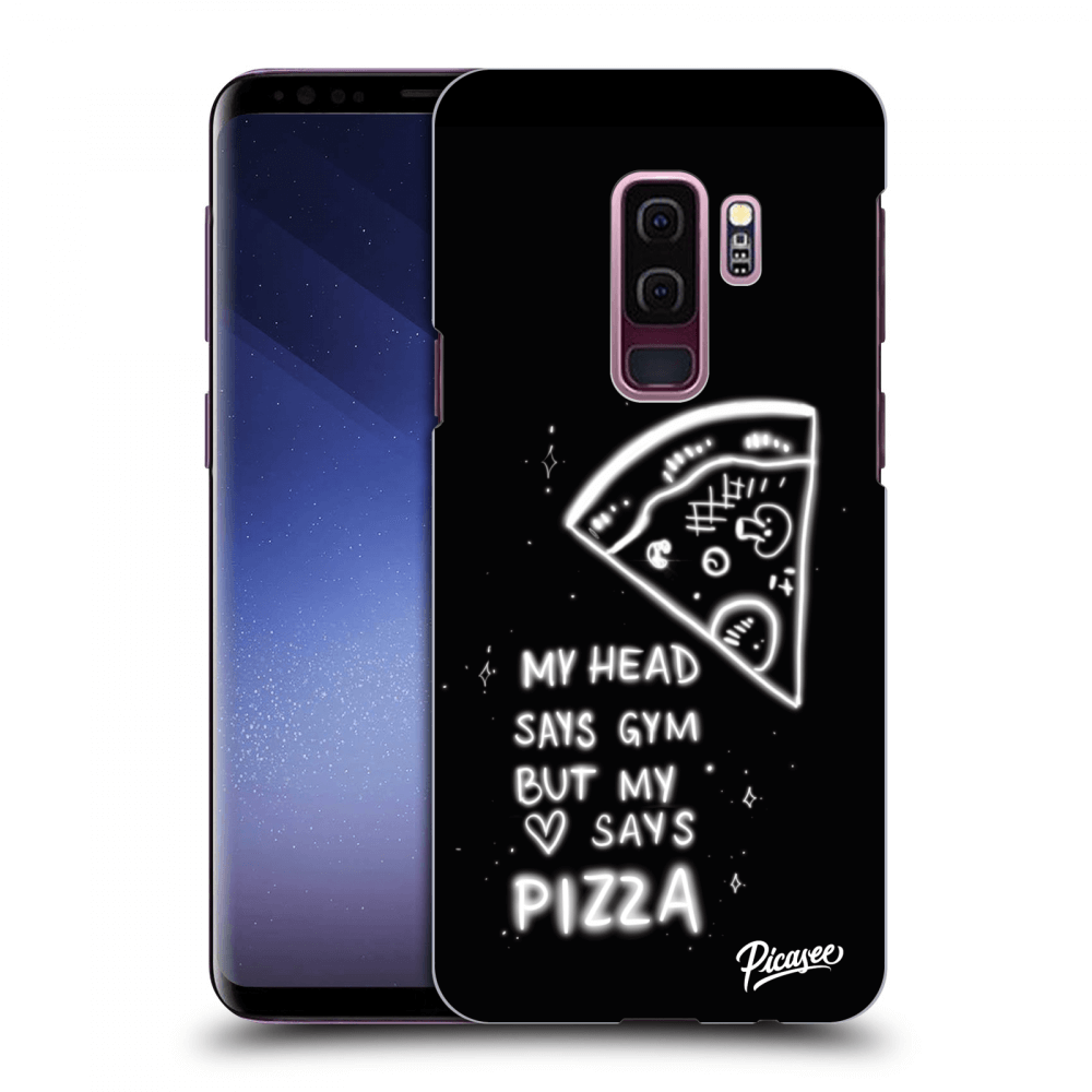 Picasee silikonski črni ovitek za Samsung Galaxy S9 Plus G965F - Pizza