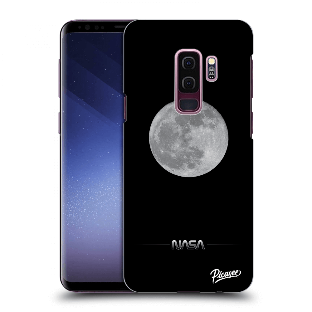 Picasee silikonski črni ovitek za Samsung Galaxy S9 Plus G965F - Moon Minimal