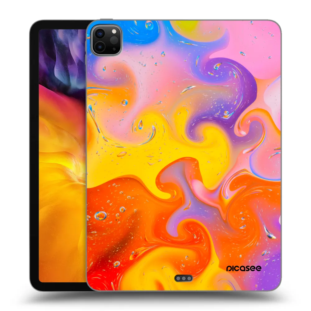 Picasee silikonski črni ovitek za Apple iPad Pro 11" 2024 (7.gen.) - Bubbles