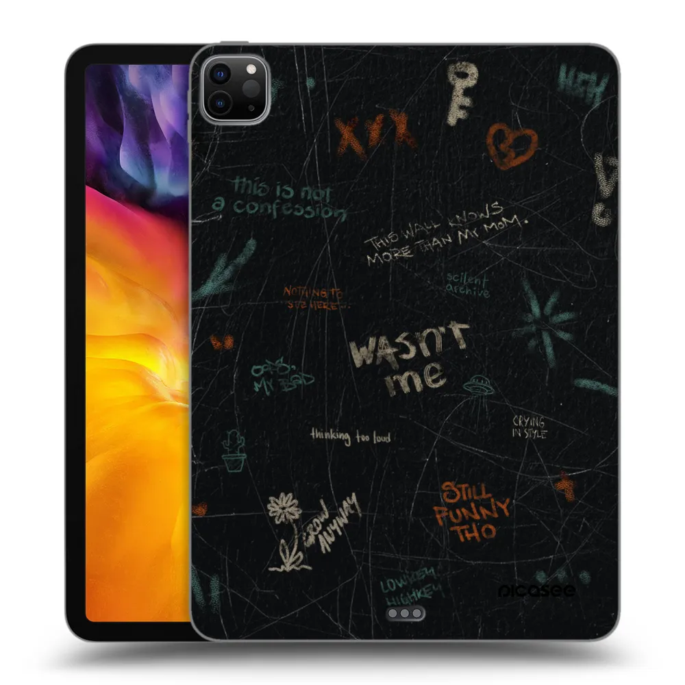 Picasee silikonski črni ovitek za Apple iPad Pro 11" 2024 (7.gen.) - CONFESSION