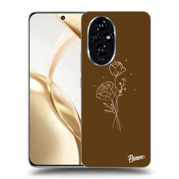 Ovitek za Honor 200 Pro 5G - Brown flowers