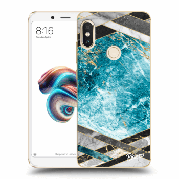 Ovitek za Xiaomi Redmi Note 5 Global - Blue geometry