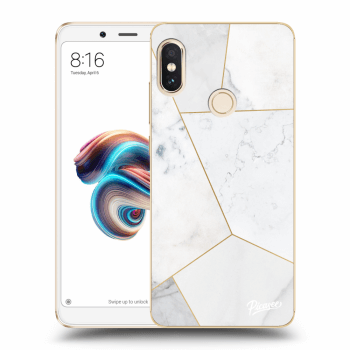 Ovitek za Xiaomi Redmi Note 5 Global - White tile