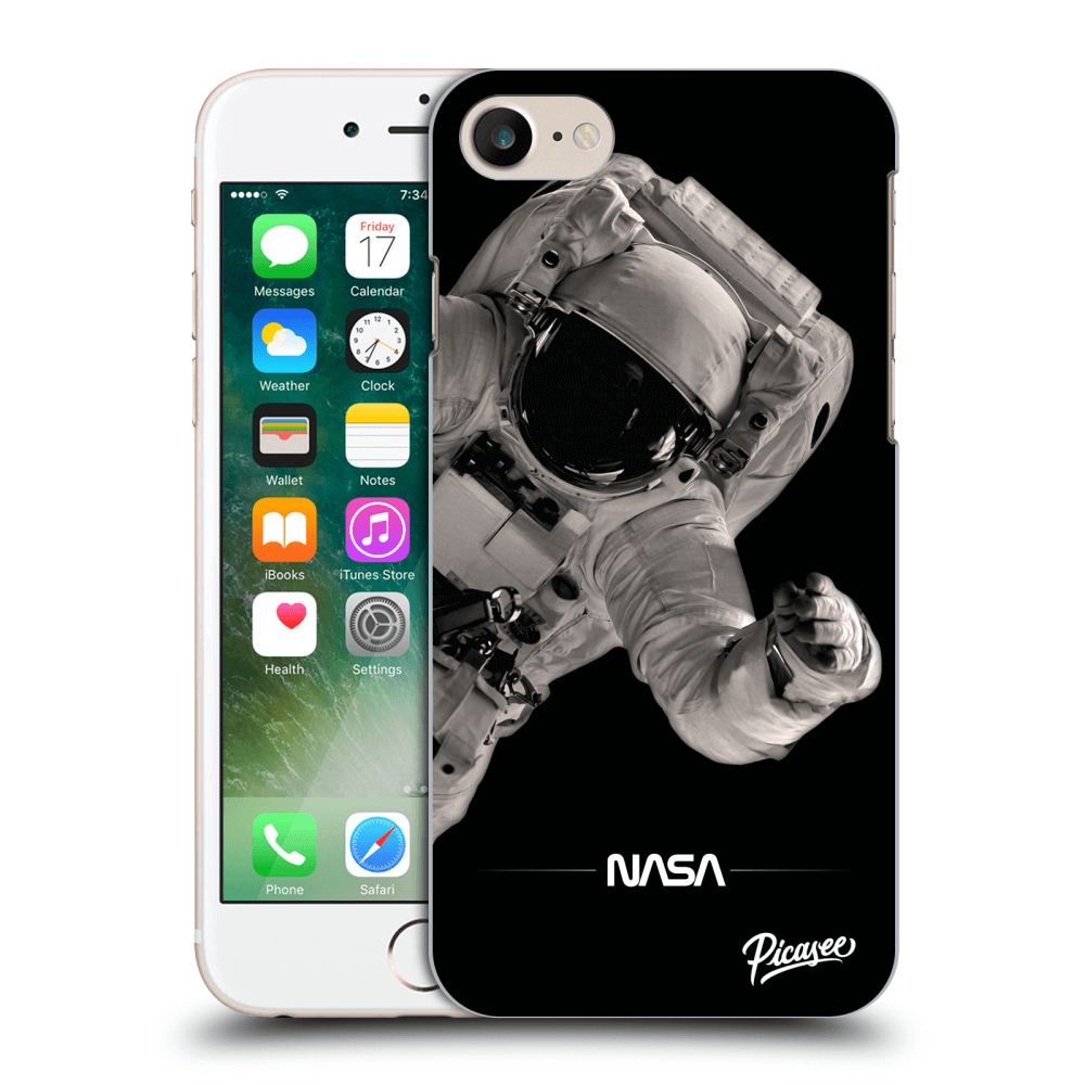 Picasee silikonski prozorni ovitek za Apple iPhone 7 - Astronaut Big