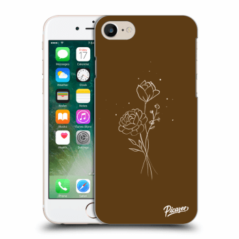 Ovitek za Apple iPhone 7 - Brown flowers