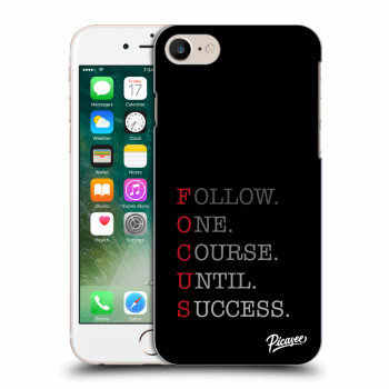 Picasee silikonski črni ovitek za Apple iPhone 7 - Focus