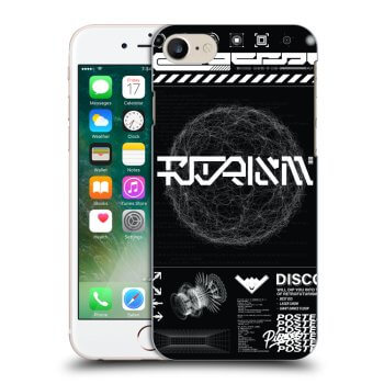 Picasee silikonski prozorni ovitek za Apple iPhone 7 - BLACK DISCO