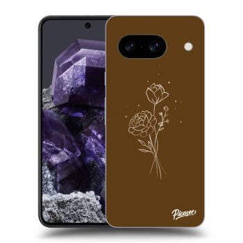 Ovitek za Google Pixel 8a - Brown flowers
