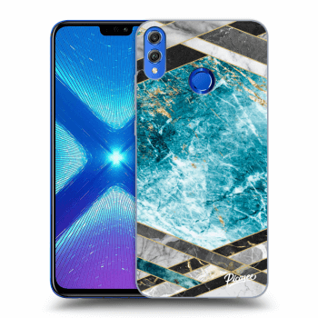 Ovitek za Honor 8X - Blue geometry