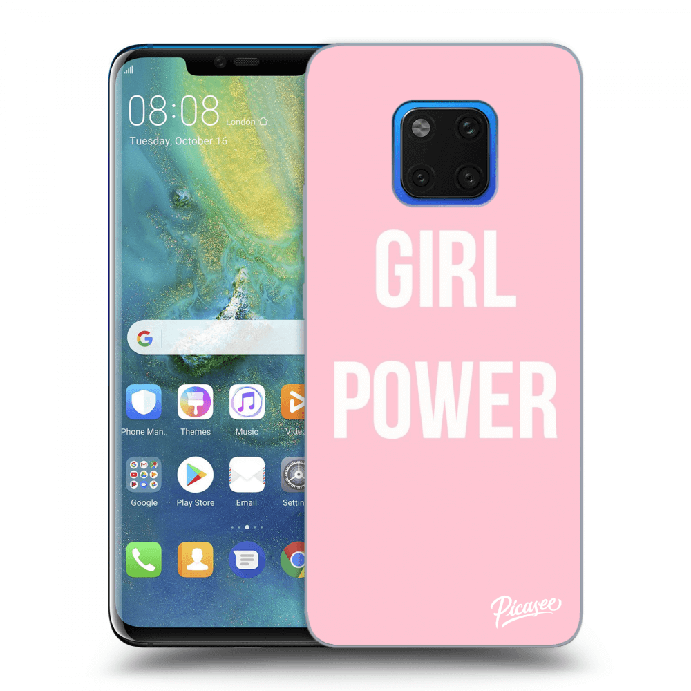Picasee silikonski prozorni ovitek za Huawei Mate 20 Pro - Girl power
