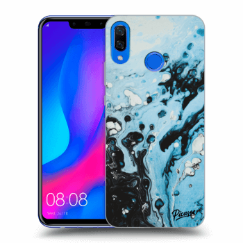 Picasee silikonski prozorni ovitek za Huawei Nova 3 - Organic blue