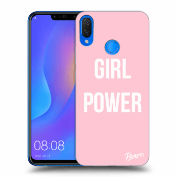 Picasee silikonski črni ovitek za Huawei Nova 3i - Girl power