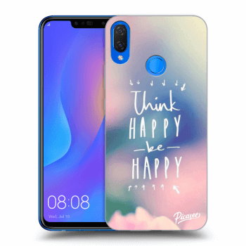 Picasee silikonski črni ovitek za Huawei Nova 3i - Think happy be happy