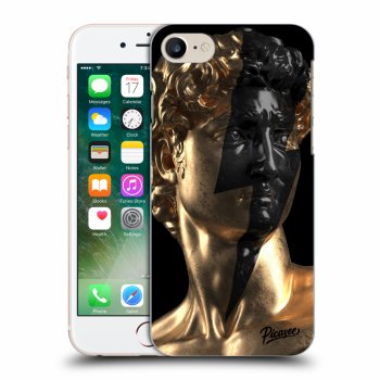 Picasee silikonski črni ovitek za Apple iPhone 8 - Wildfire - Gold