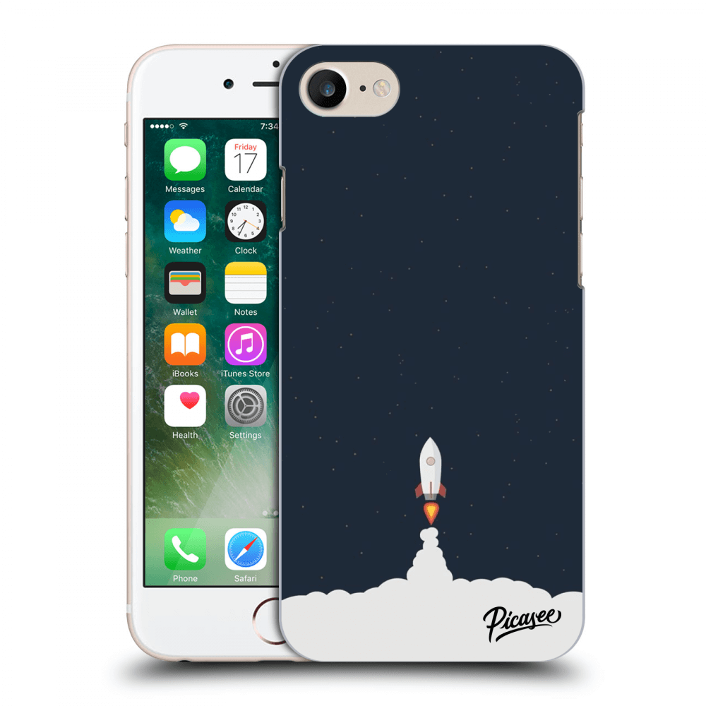 Picasee silikonski prozorni ovitek za Apple iPhone 8 - Astronaut 2