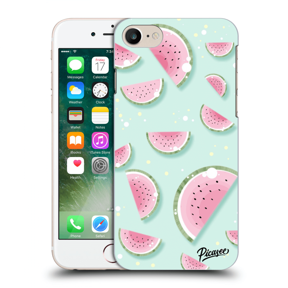 Picasee silikonski prozorni ovitek za Apple iPhone 8 - Watermelon 2