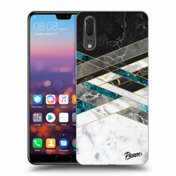 Ovitek za Huawei P20 - Black & White geometry