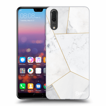 Ovitek za Huawei P20 - White tile