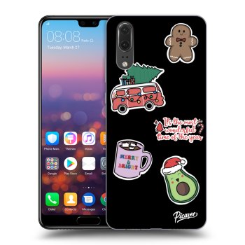 Ovitek za Huawei P20 - Christmas Stickers