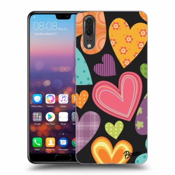 Ovitek za Huawei P20 - Colored heart