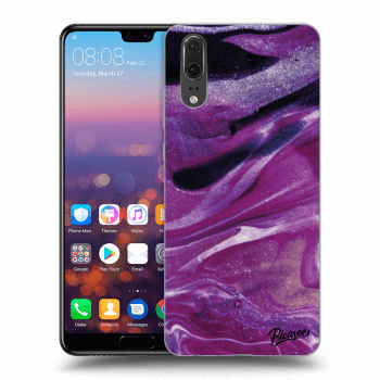 Ovitek za Huawei P20 - Purple glitter