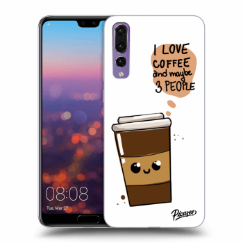 Picasee silikonski črni ovitek za Huawei P20 Pro - Cute coffee