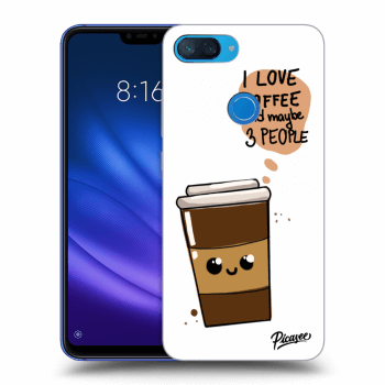 Picasee silikonski črni ovitek za Xiaomi Mi 8 Lite - Cute coffee