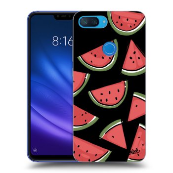 Picasee silikonski črni ovitek za Xiaomi Mi 8 Lite - Melone