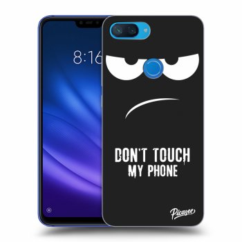 Picasee silikonski črni ovitek za Xiaomi Mi 8 Lite - Don't Touch My Phone
