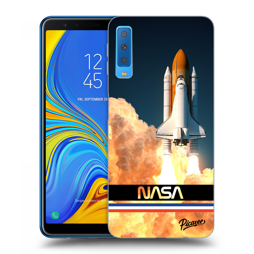 Picasee silikonski prozorni ovitek za Samsung Galaxy A7 2018 A750F - Space Shuttle