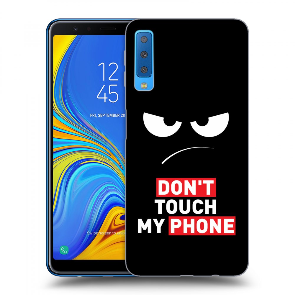 Picasee ULTIMATE CASE za Samsung Galaxy A7 2018 A750F - Angry Eyes - Transparent