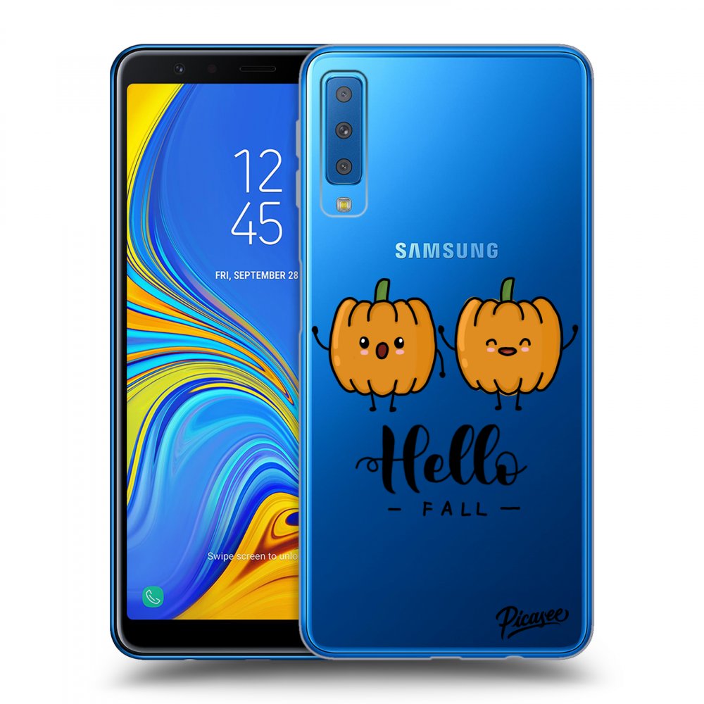 Picasee silikonski prozorni ovitek za Samsung Galaxy A7 2018 A750F - Hallo Fall