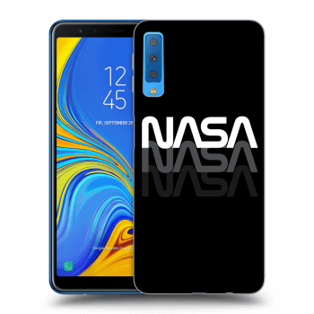 Picasee silikonski črni ovitek za Samsung Galaxy A7 2018 A750F - NASA Triple