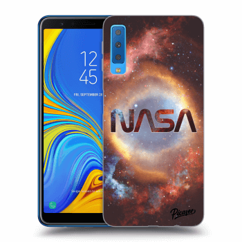 Picasee silikonski črni ovitek za Samsung Galaxy A7 2018 A750F - Nebula