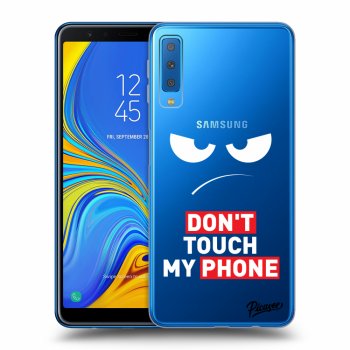 Ovitek za Samsung Galaxy A7 2018 A750F - Angry Eyes - Transparent